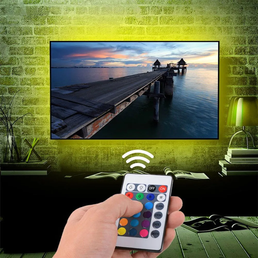 Светодиодный светильник Светодиодная лента rgb smd 5050 5 В usb ledstrip для ТВ задний
