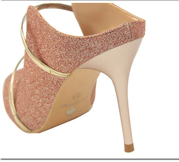 LAKESHI/женские туфли-лодочки; пикантные женские туфли на высоком каблуке; Модные женские свадебные туфли на шпильке золотистого цвета; новая обувь для вечеринок; женские шлепанцы