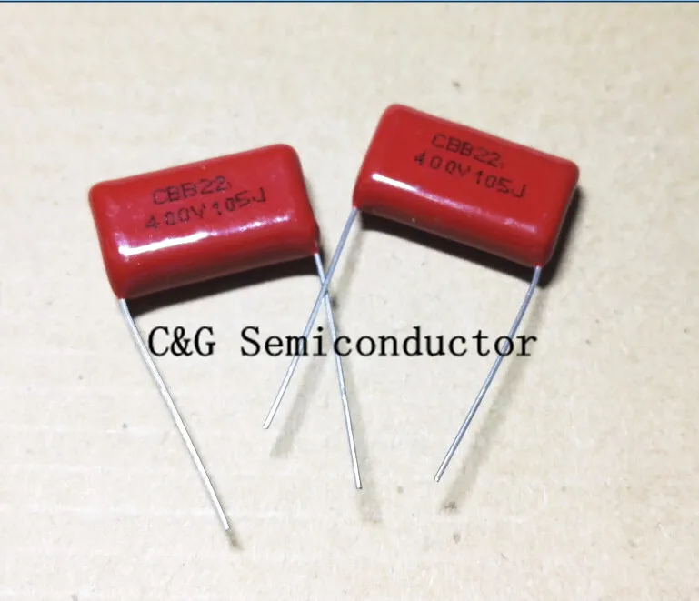 10 шт. 400V105 1 uмкФ шаг 20 мм 400 в 105 1000NF CBB полипропиленовый пленочный конденсатор|film