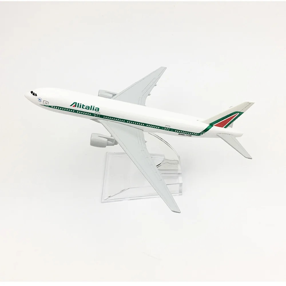 1/400 весы летательный аппарат Boeing 777 Alitalia 16 см сплав модель B777 игрушки для детей
