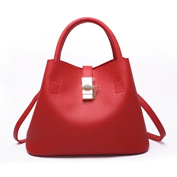 

Luxury Designer Women Handbag Fashion Autumn Shoulder Bags High Quality PU Leather Ladies Bucket Casual Fake Composite Bag