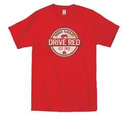 Футболки Повседневное брендовая одежда хлопок работы Smart Drive Красный IH международного комбайн, трактор Мужская футболка