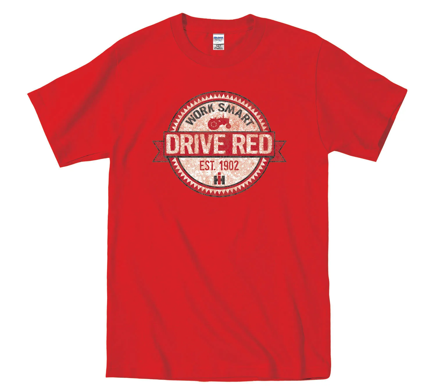 T Shirts Casual Brand Clothing Cotton Work Smart Drive Red Ih