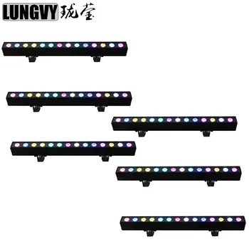 

Free Shipping (6pcs/Lot) 14x12w 6in1 Rgbwa uv Color Mixing Led Pixel Wall Washer Light