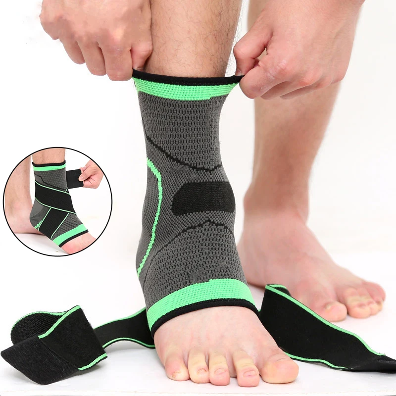 

1PCS 3D Sport Ankle Brace Protector Compression Ankle Support Pad Elastic Nylon Strap Brace for Football Basketball Dropshiping