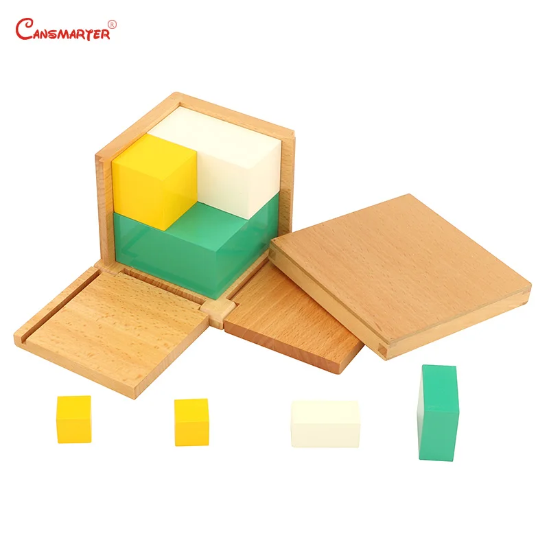 

Power of 2 Cubes Kids Maths Toys Educational Montessori Toys Kindergarten Students With Box Solid Beechwood Math Game MA036-3