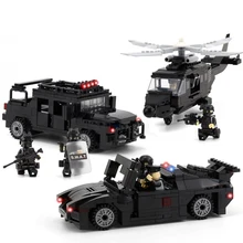Строительные блоки, игрушки, специальные полицейские, совместимые с Legoingly city boy, вертолет, Hummer, чеканка, автомобиль, Детские кирпичи, игрушки в подарок