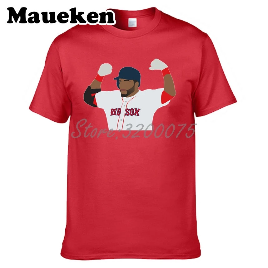 

Boston Men David Ortiz 34 T-shirt Clothes T Shirt Men's Red Sox o-neck tshirt tee W17100815