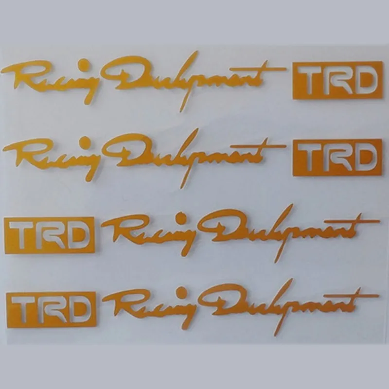 

DE.SOUL Car Accessories TRD Car Door Handle Stickers Reflective Stickers Personalized Stickers Car Stying For Auto 4PIECES