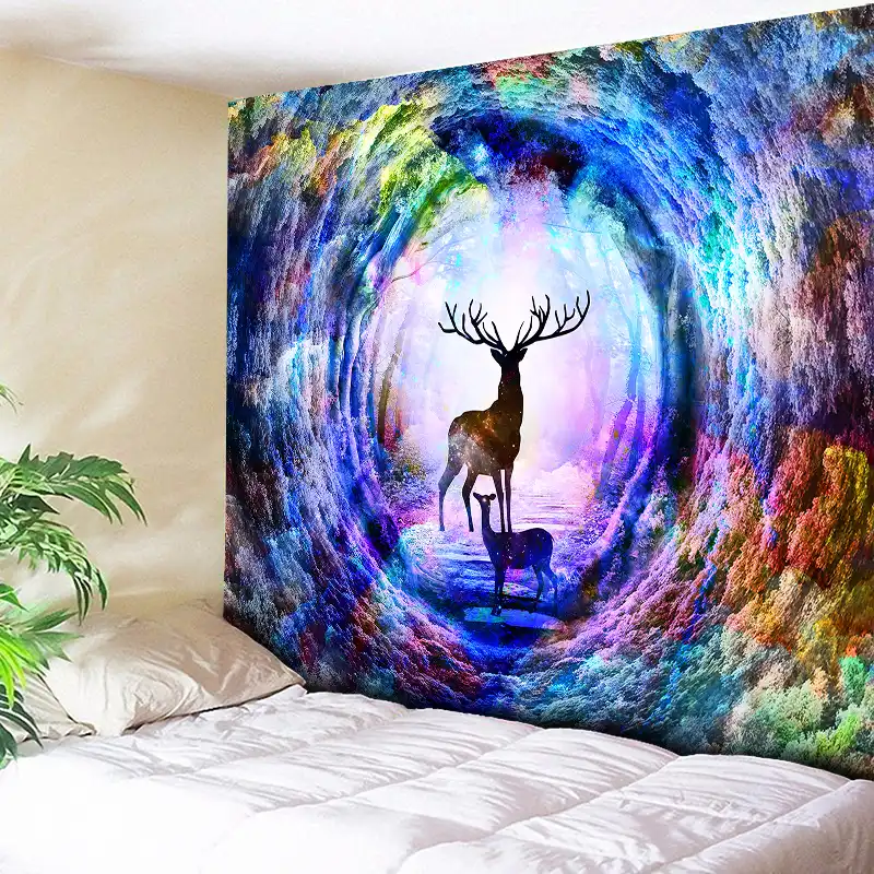 multicolor tapestry