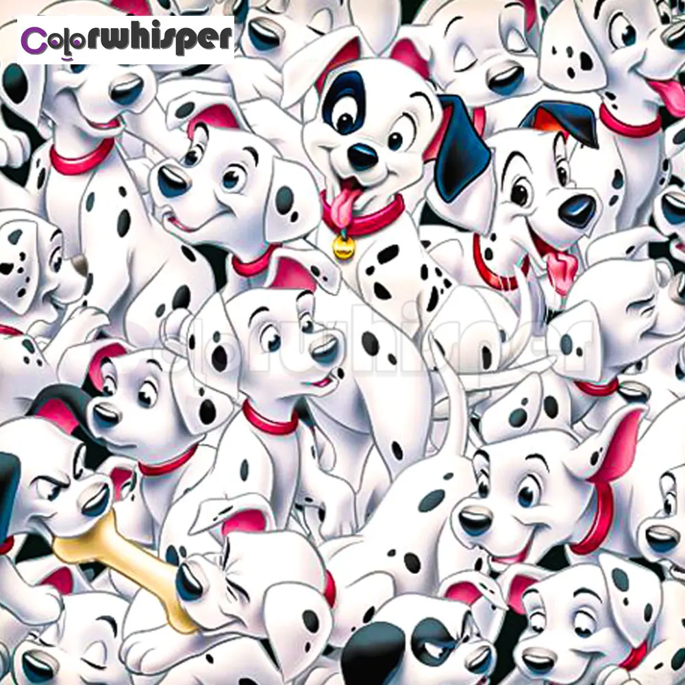 

Diamond Painting Full Square/Round Drill 5D Daimond Painting"101 Dalmatians Dog Animal"Mosaic Rhinestone Cross Stitch 526DP