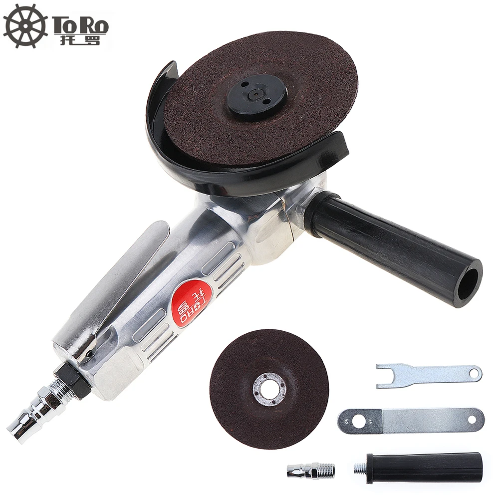 TORO 4 Inch High-speed Pneumatic Angle Grinder with Disc Polished Piece and PVC Handle for Machine Polished Cutting Operation angle-grinder-machine : image TORO 4 Inch High-speed Pneumatic Angle Grinder with Disc Polished Piece and PVC Handle for Machine Polished Cutting Operation angle-grinder-machine
