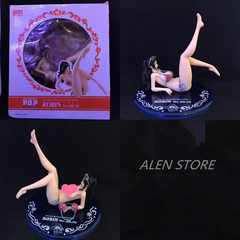 

ALEN 15cm Anime One Piece Action Figure Nico Robin Sexy POP Collection Model Toy Doll Brinquedos Figurals Decoration Gift