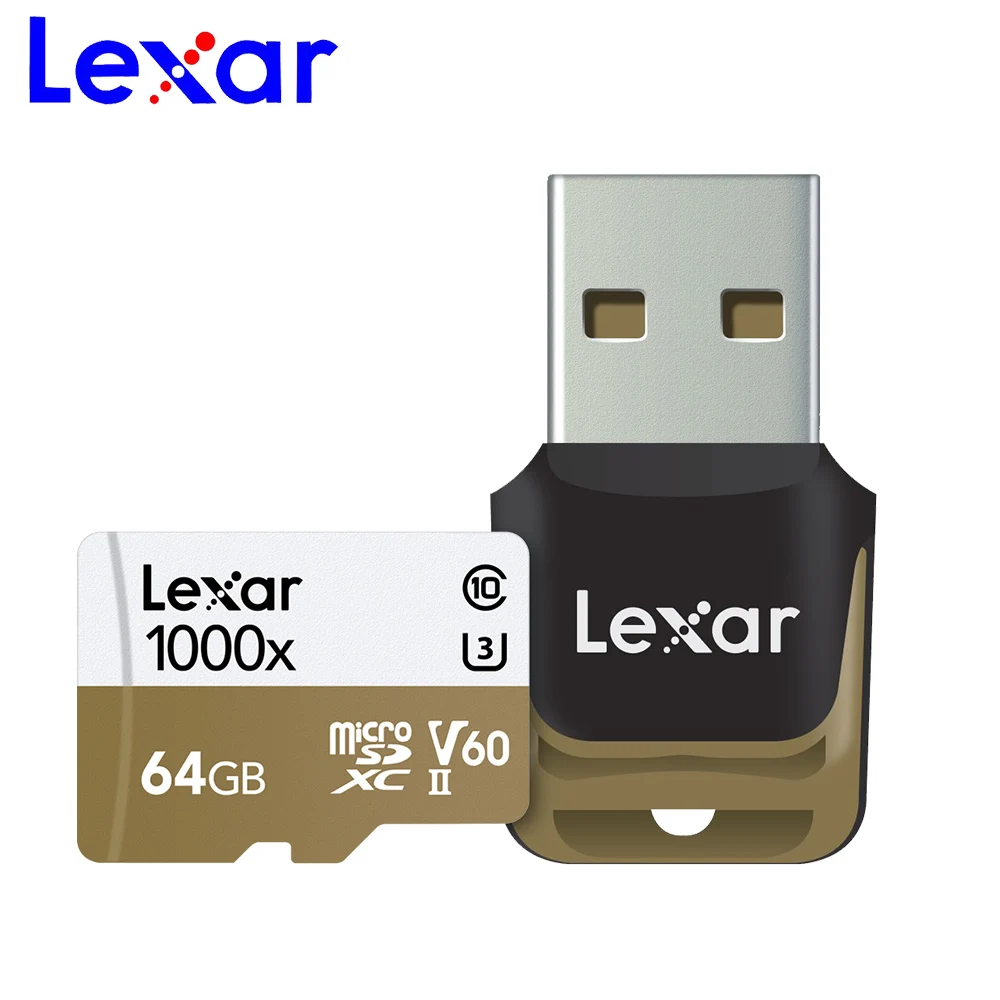 Lexar micro sd карта 1000x UHS II памяти 128 ГБ 32 256 64 г Популярные карты для смартфонов/камера