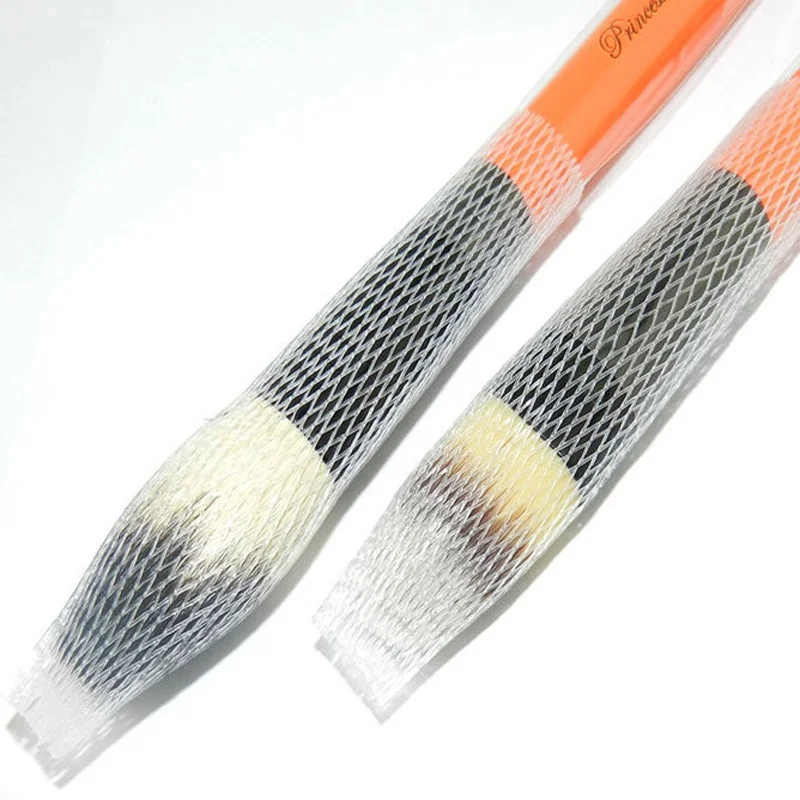 

10 Pcs Cosmetic Make Up Brush Pen Netting Cover Mesh Sheath Protectors Guards Rose nets environmental protection Cosmetic Tools