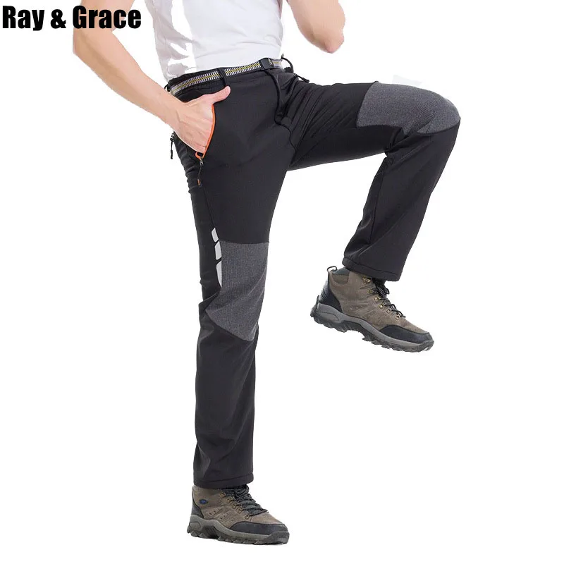 RAY GRACE invierno Softshell pantalones de senderismo hombres térmico impermeable al aire libre Pantalones de deporte, Camping senderismo ciclismo esquí pantalones de lana Pantalones RAY GRACE invierno Softshell pantalones de senderismo hombres térmico impermeable al aire libre Pantalones de deporte, Camping senderismo ciclismo esquí pantalones de lana Pantalones