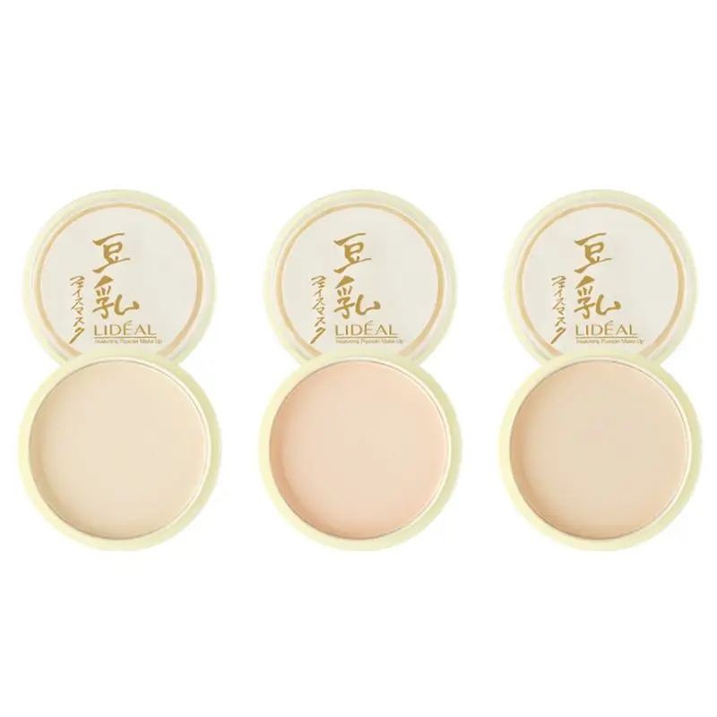 

Makeup Pressed Powder Moisturizing Waterproof Oil Control Concealer Soy Milk Face Contour