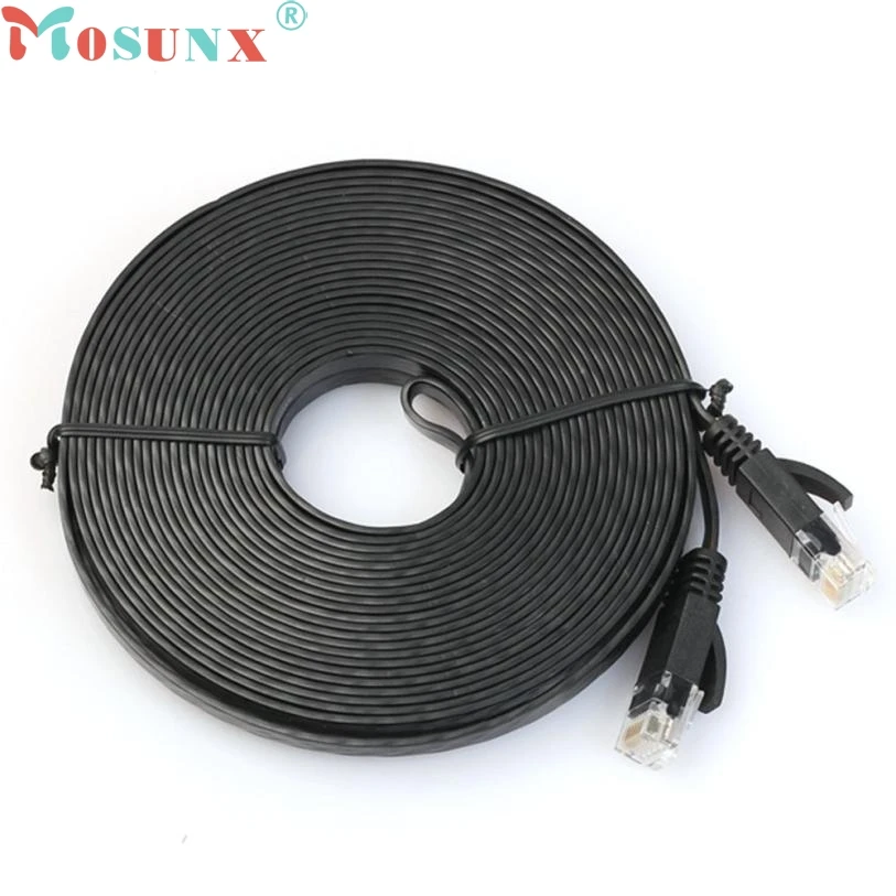 Ecosin2 500 см Плоский Cat6 сетевой Ethernet Патч Кабель модемный маршрутизатор RJ45 для