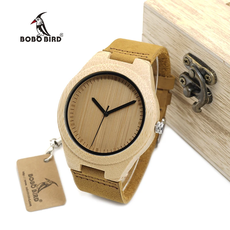 relogio masculino BOBO BIRD Bamboo Watches Men Women Luxury Brand Quartz Watch reloj mujer Accept Engraving Drop Shipping
