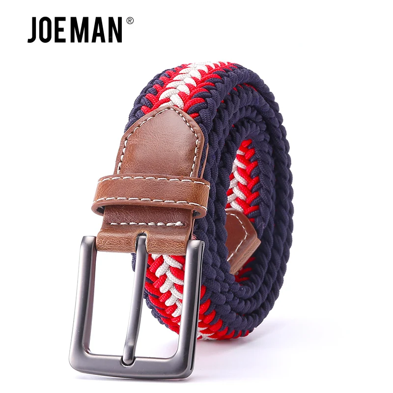 Mens Designer Belts Braided Elastic Stretch Buckle Casual Golf Belt Waistband From Belt Mixed Knitted Belts