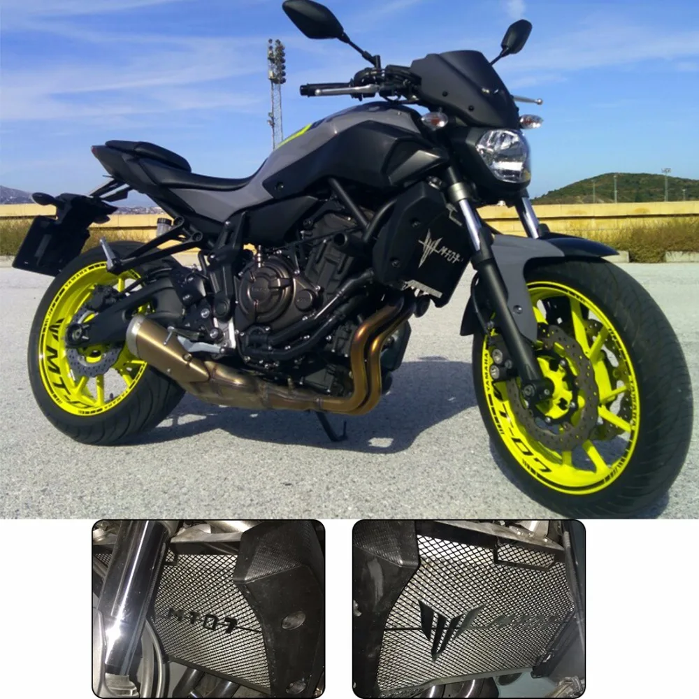 For Yamaha MT-07 MT07 MT 07 Radiator Grille Guard Cover Protector For Yamaha MT-07 2014 2015 2016 2017 100% Brand new  1 2