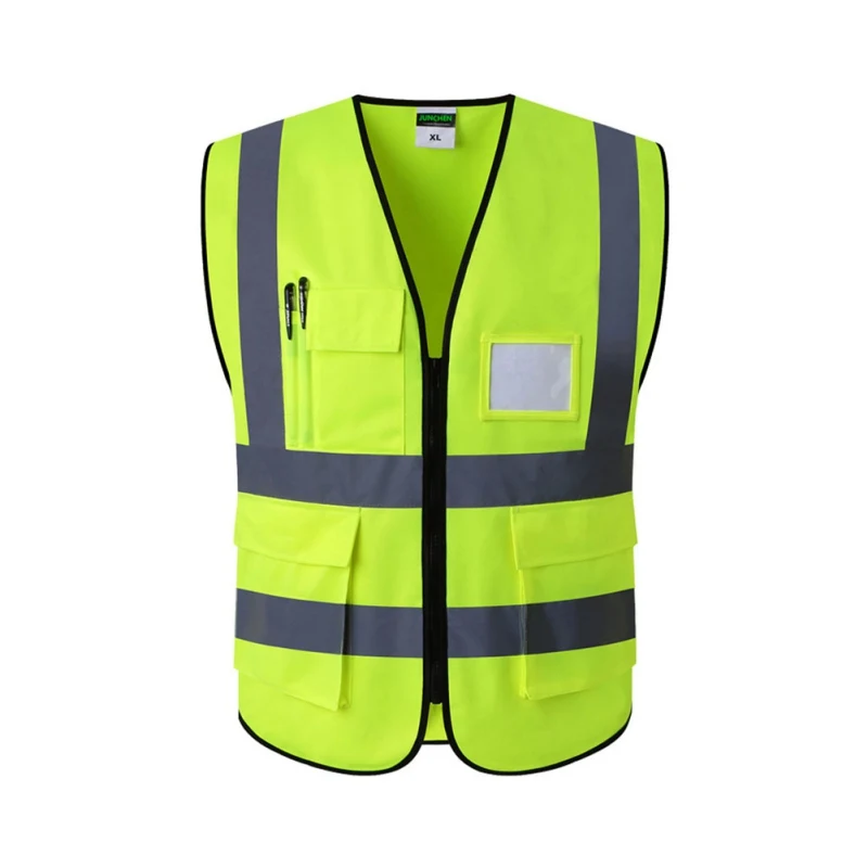 Светоотражающий жилет ночная Предупреждение одежда с флуоресцентным покрытием для строительства инженерных трафика защитные шестерни - Название цвета: XXL