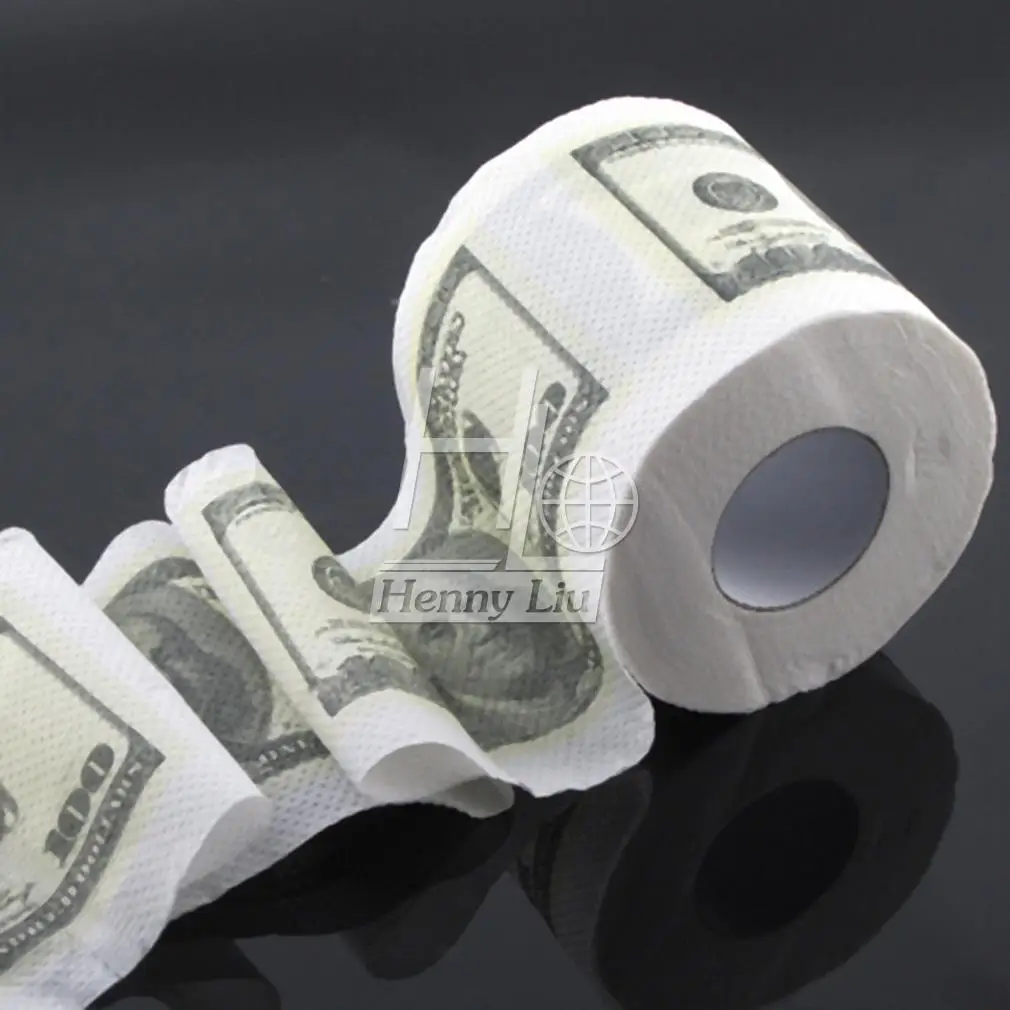 1 шт. сто Доллар законопроект Деньги туалетной бумаги-Туалет Бумага Новинка туалетной