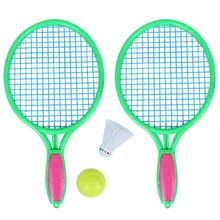 Пляжная Теннисная ракетка для занятий спортом на открытом воздухе, теннисная ракетка с мячом для бадминтона