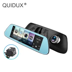 QUIDUX Q8 автомобиля Зеркало заднего вида 8 дюймов Сенсорный экран 16 г/1 г 1400MP 4G Android gps навигации DVR Bluetooth видео Регистраторы dashcam