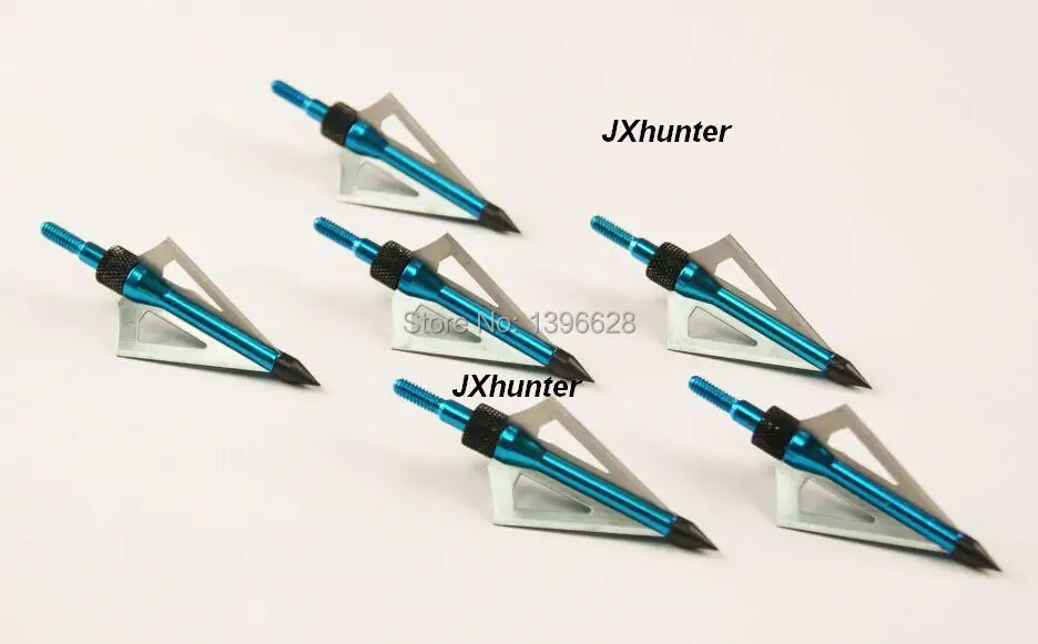 300pcs carbon arrow broadhead 100 grain 3 fixed blades 2'' cut