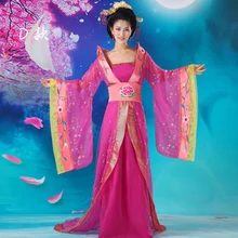 Новая Слива Китайский древний Infanta Пери хвост платье в народном стиле фото костюм династии Хань платье принцессы для косплея один размер 0813014