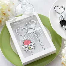 Keythemelife открывалка для бутылок вина Фиксаторы сердце любовь штопор из нержавеющей стали свадебный подарок сувениры бутылок комплект