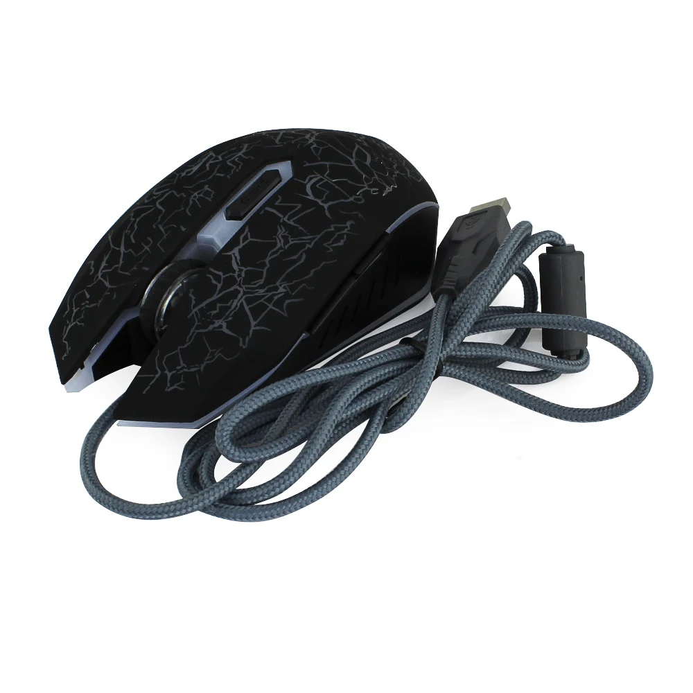 Проводная компьютерная игровая мышь оптическая эргономичная 6D USB 1600 DPI мыши для