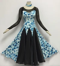 Women Ballroom Waltz Tango Dresses Simple Style Ballroom Competition Dancing Dress Adult Exercise Dance Costume
