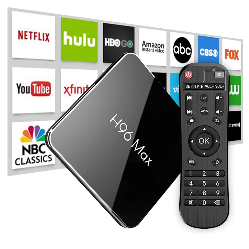  Android 9.0 9 Set Top TV Box Amlogic S905X2 DDR4 4G ARM 64G ROM 2.4G 5G Wifi Bluetooth 4.0 H96 4K u