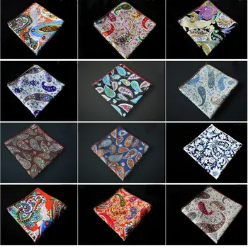 

Men Floral Paisley Flower Cotton Hanky Prom Handkerchief Pocket Square Stylish YXTIE0109