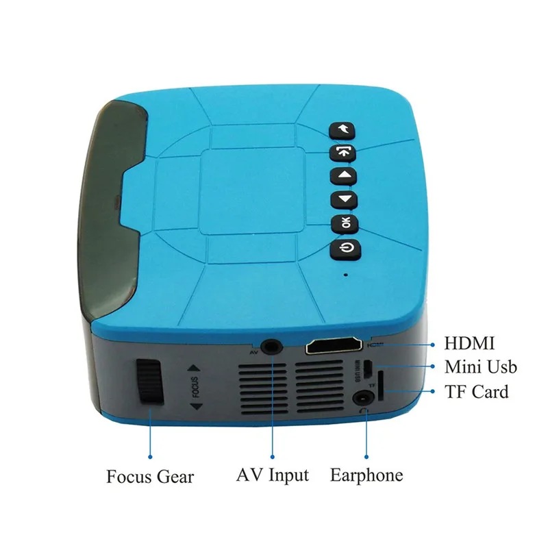 Мини-проектор USB HDMI AV видео портативный проектор для домашнего кинотеатра проектор фильм проектор Proyector для Ipad/ноутбука/DVD/Stick