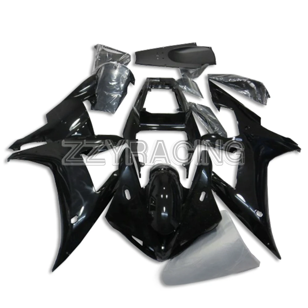 

Injection Fairings for Yamaha YZF R1 2002 2003 Panels ABS Plastic YZF1000 02 03 Complete Body Kit Cowlings Gross Black Panels