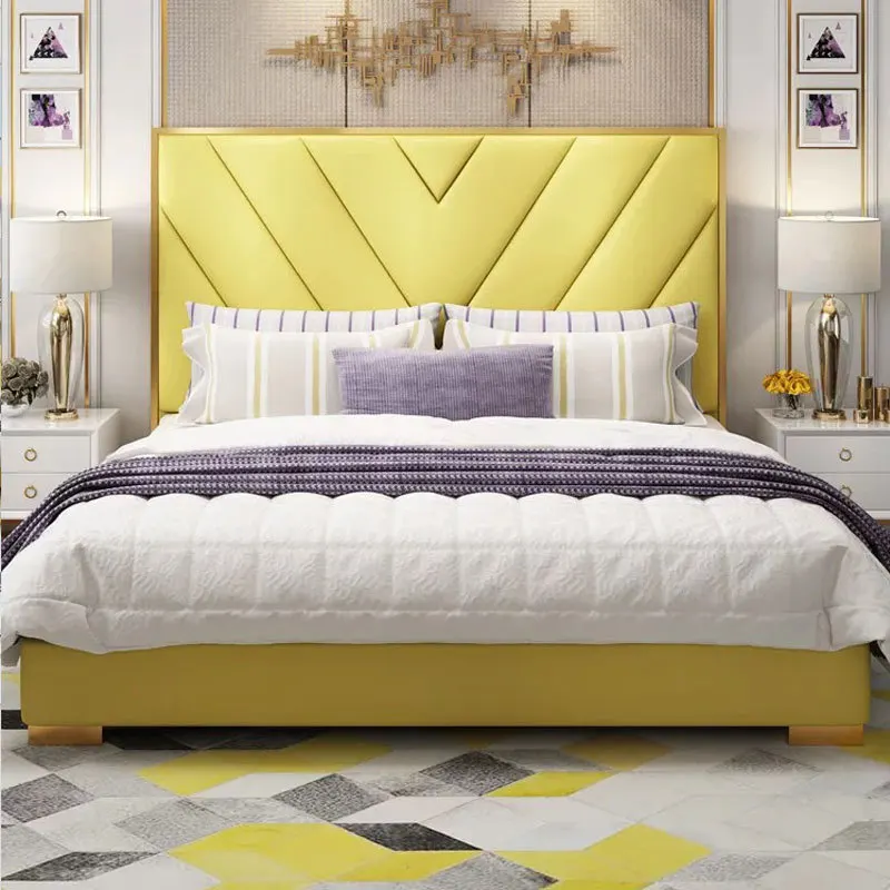 1.8 m Factory direct post modern Hong Kong style light luxury double