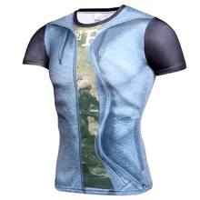 Мужские компрессионные беговые тугие рубашки крутые Мужские дышащие баскетбольные футбольные фитнес-нижние быстросохнущие спортивные тренировочные футболки
