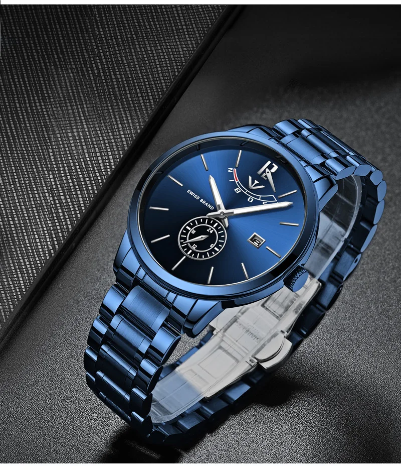 NIBOSI 2018 Mens Watches Top Brand Luxury Original Analog Watch For Men WaterproofLuxury Casual Stainless Steel Erkek Kol Saati (14)