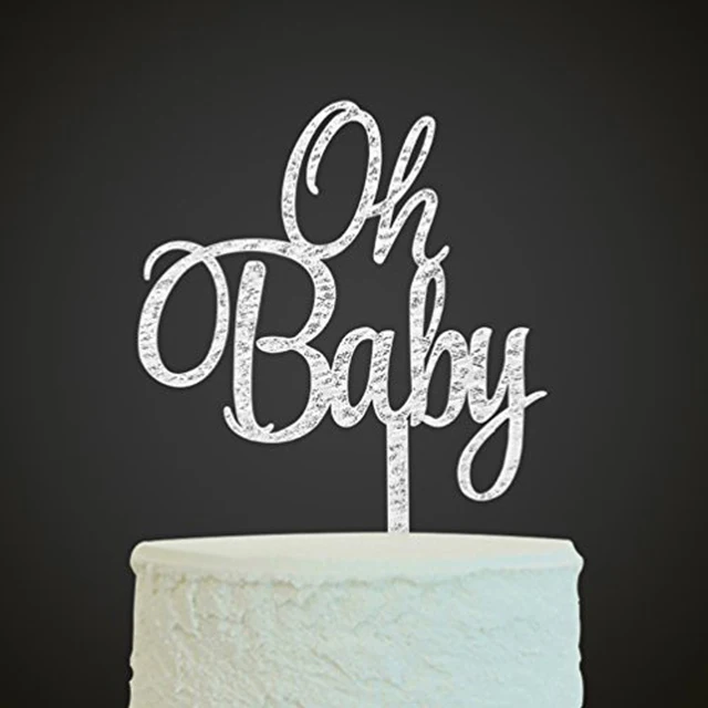 Oh Baby Cake Topper For Baby Shower Cake Decoration Supplies Color Oh Baby Cake Topper For Baby Shower Cake Decoration Supplies Color