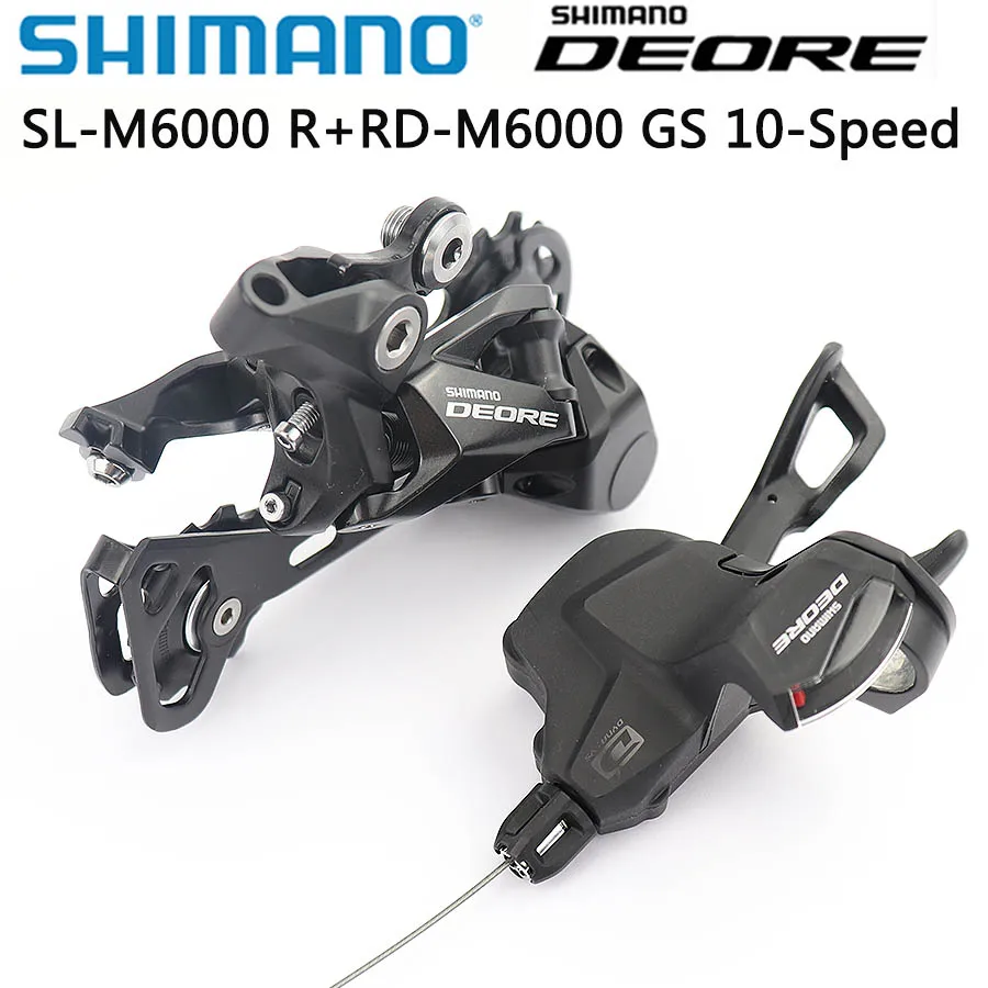 Shimano DEORE M6000 указано SL M6000 рычаг переключения передач+ RD M6000 задний переключатель передач MTB DEORE 10-скорость SL+ RD M6000 указано - Цвет: Rear Derailleur GS