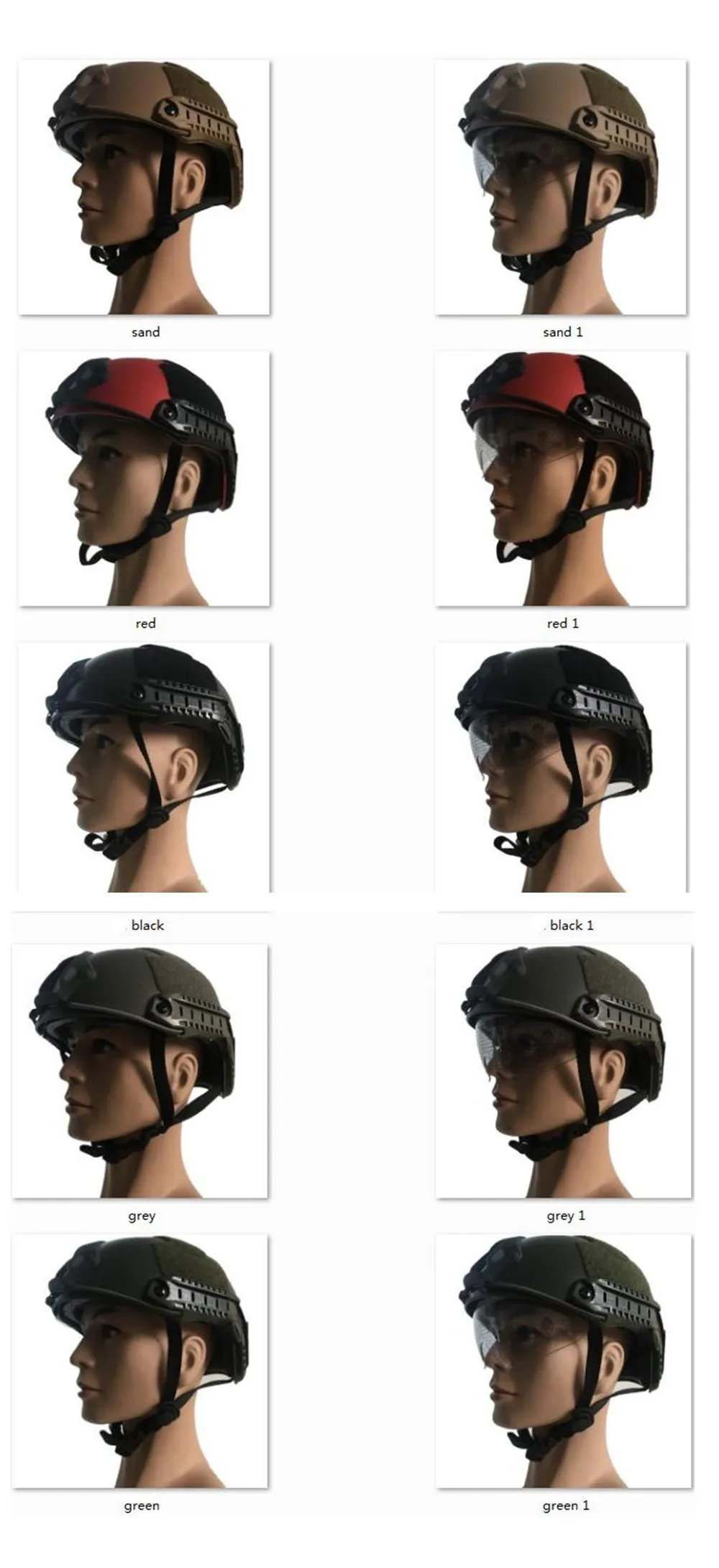 Military Tactical Helmet Outdoor Helmet CS Airsoft Paintball Base Jump Protective Full face Helmet 55 - 59cm 5 Colors 2018 NEW zz