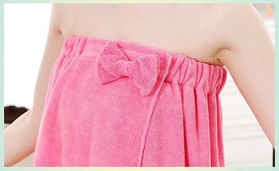 Women Bath Towel Wearable Microfiber Fabric Beach Towel