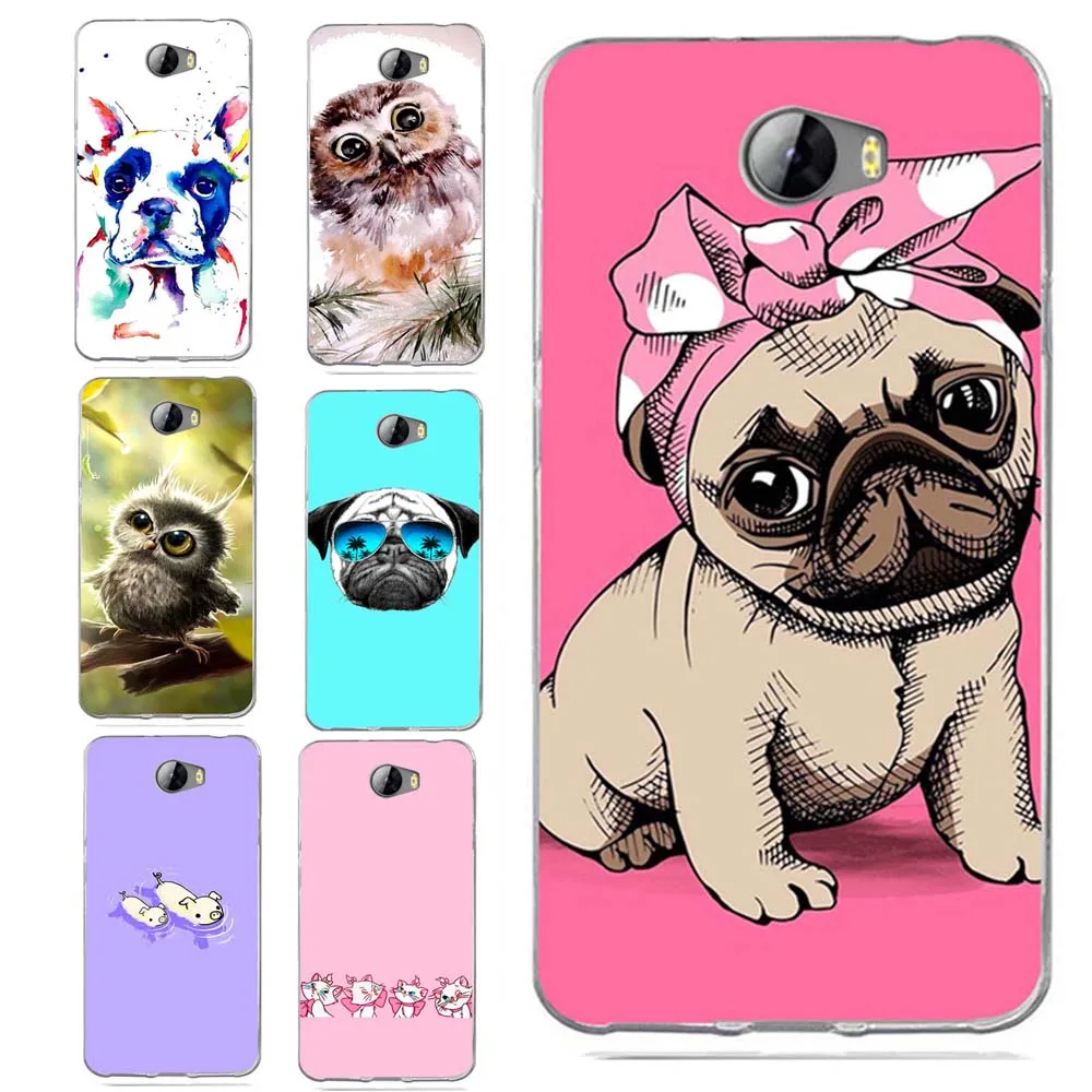 Для huawei P9lite/P8 Lite 2016 2017 Y5 II 2 Y5ii/Y6II компактный с милой собачкой рисунком в виде сов