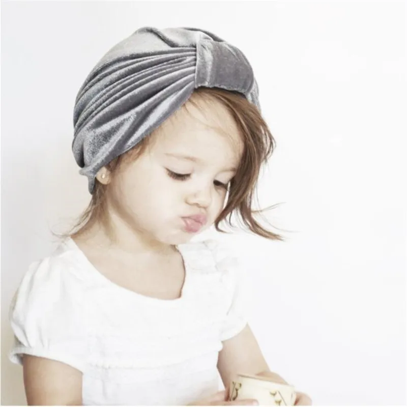 

Cute Children Pleuche Knot Bandanas Hat Turban Headband Kids Girls Infant Hair Head Wrap Accessories Headwrap Headwear Headdress