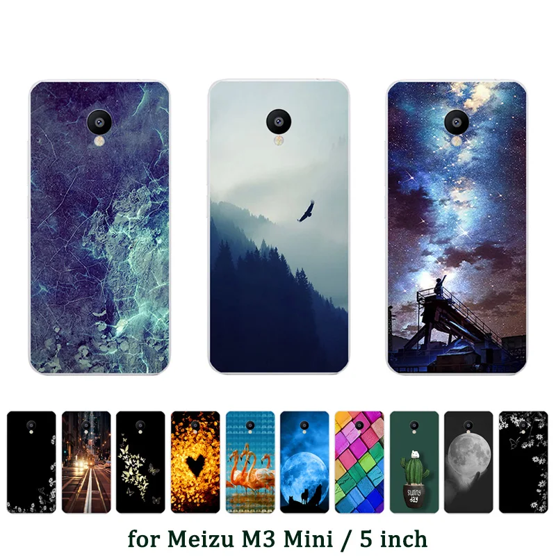 For Meizu M3/Meizu M3 Mini Black Matte Case M3S/Meizu M3S Grimace Pattern Shell Silicone Soft Phone Cases |
