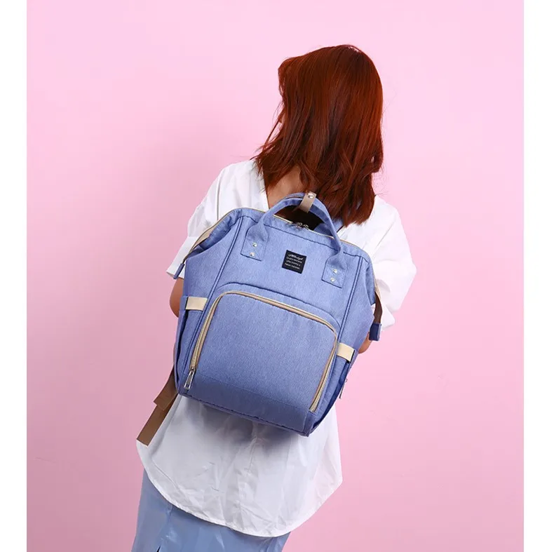 Модная сумка для подгузников для мам и мам, Большая вместительная детская сумка, дорожный рюкзак, дизайнерская сумка для ухода за ребенком