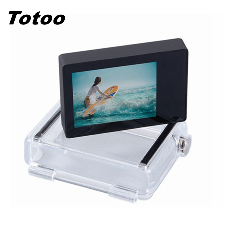 

Accessories For GoPro 4 3+LCD BacPac External Viewin Display Screen+Waterproof Case Housing Cover For Go Pro Hero 4 3+ Mount